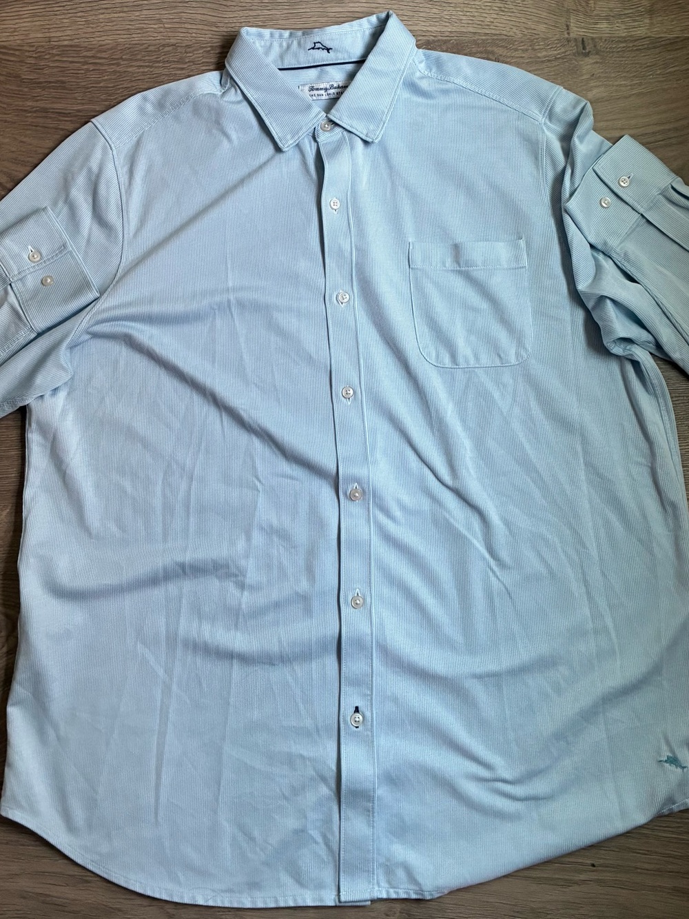 Tommy Bahama Shirt Mens XLT Island Zone San Lucio Stretch Button Up Long Sleeve